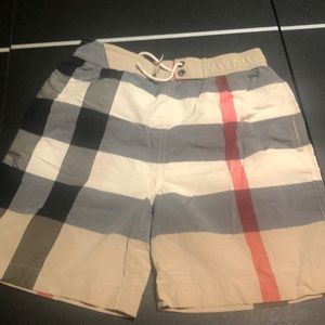 Boys Burberry Check Drawcord Trunks